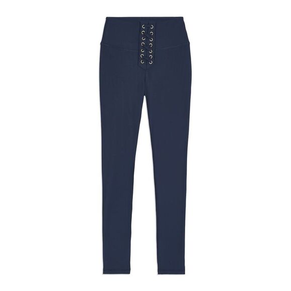 WeWoreWhat Navy‎ Lace-Up Leggings Size M - Picture 1 of 7